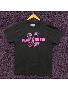 Pierce the Veil I Can't Hear You Pink T-Shirt Size Large
